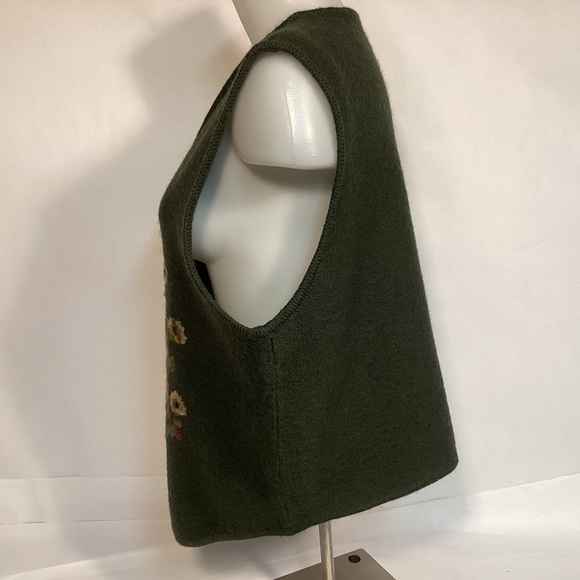 Vintage Jantzen hand embroidered womens vest size large - Picture 5 of 10